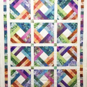 Woven Rainbow Lap Quilt Pattern
