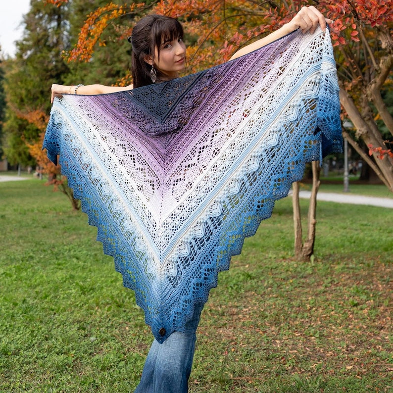 Frozen Iris Shawl Pattern - Image 10