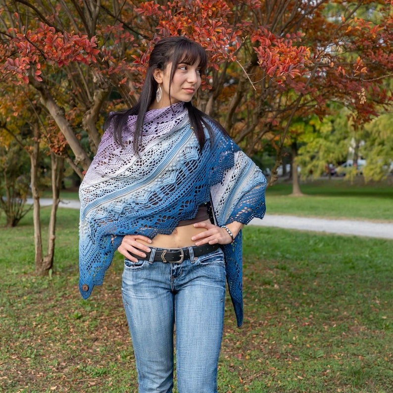 Frozen Iris Shawl Pattern - Image 7