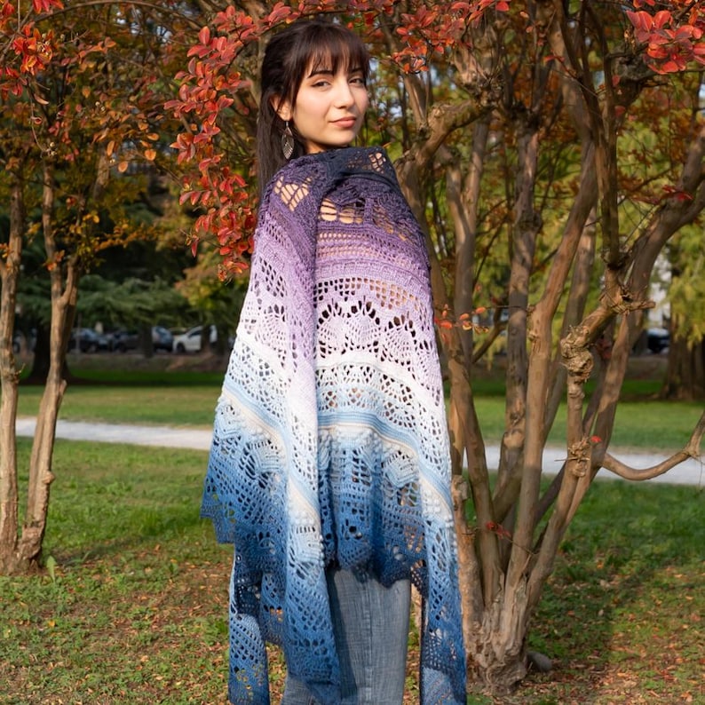 Frozen Iris Shawl Pattern - Image 4