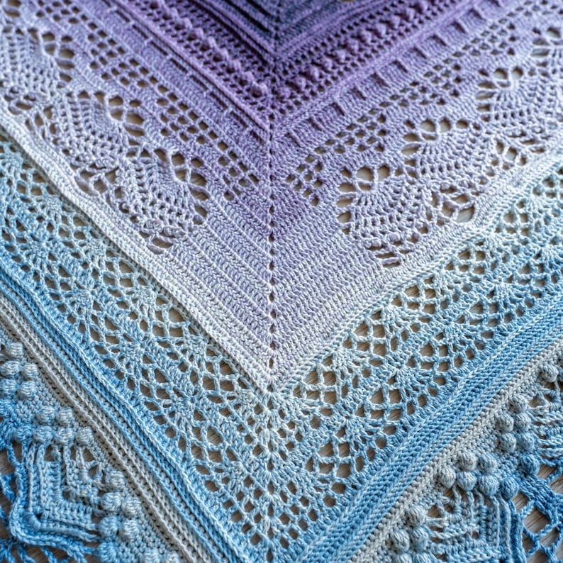 Frozen Iris Shawl Pattern - Image 3