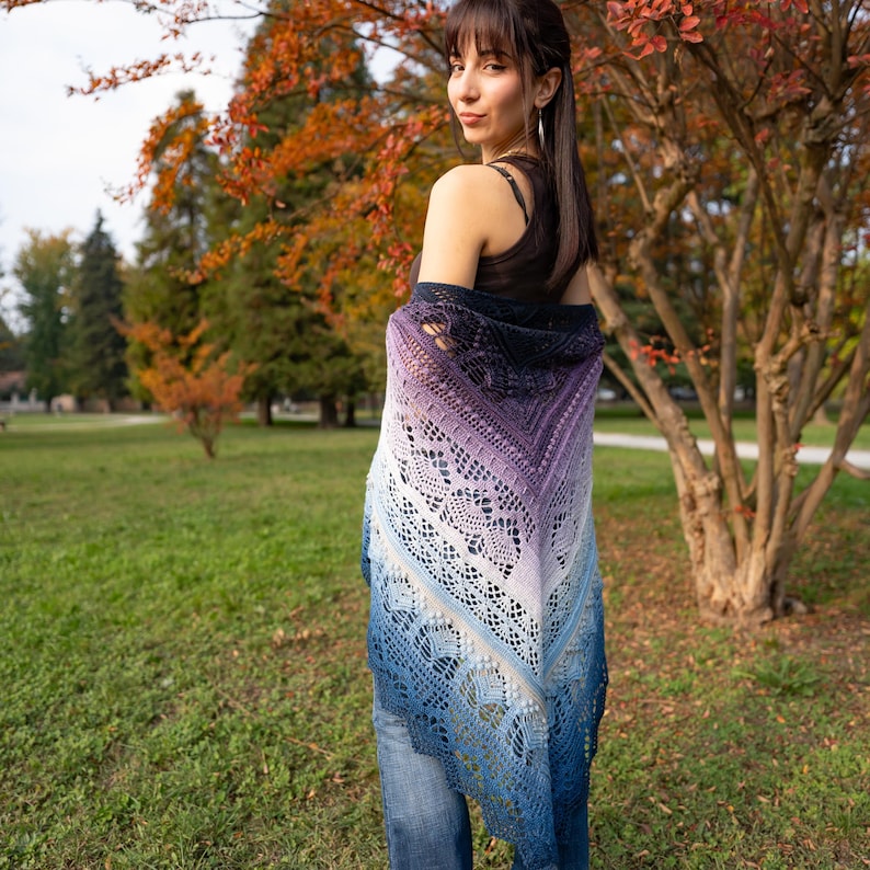 Frozen Iris Shawl Pattern - Image 2