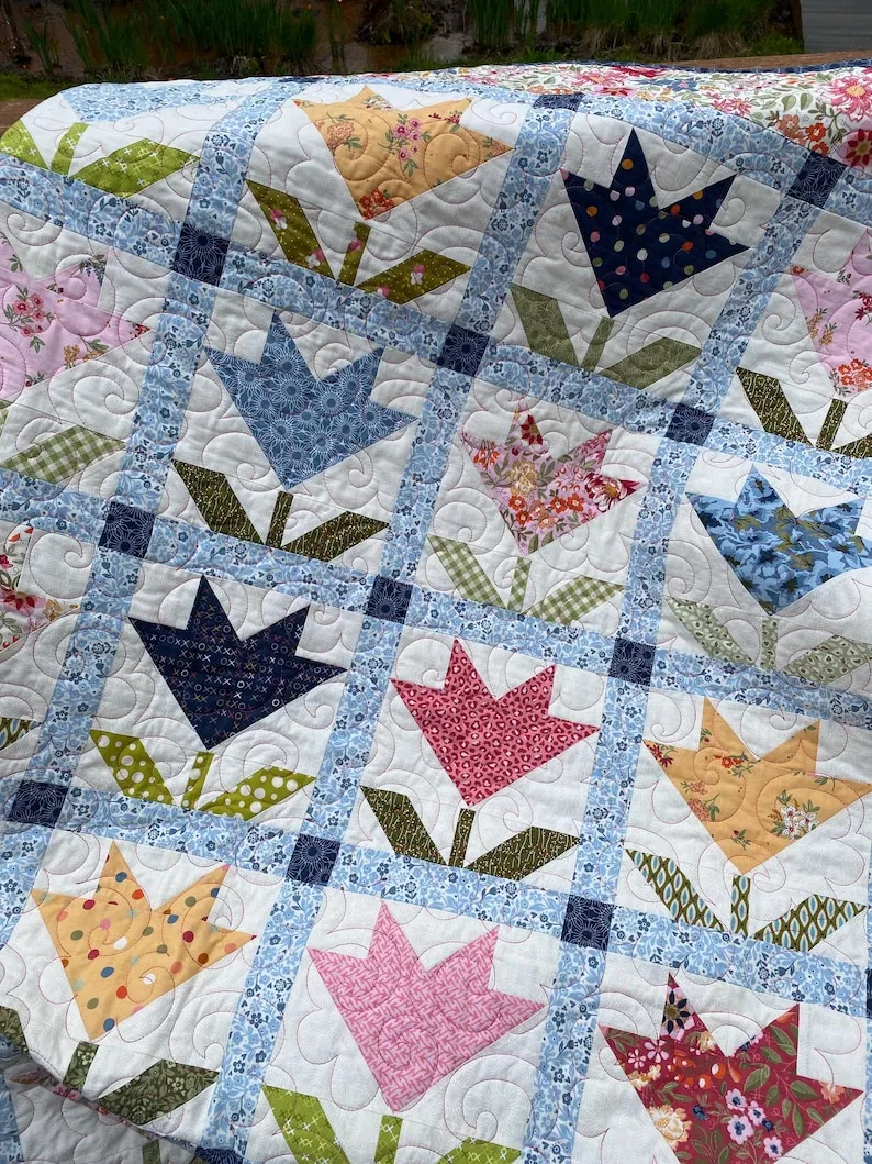 Bloom Your Tulip Quilt Today - Image 2