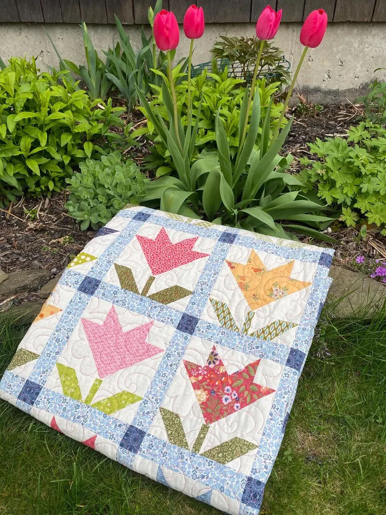 Bloom Your Tulip Quilt Today - Image 5