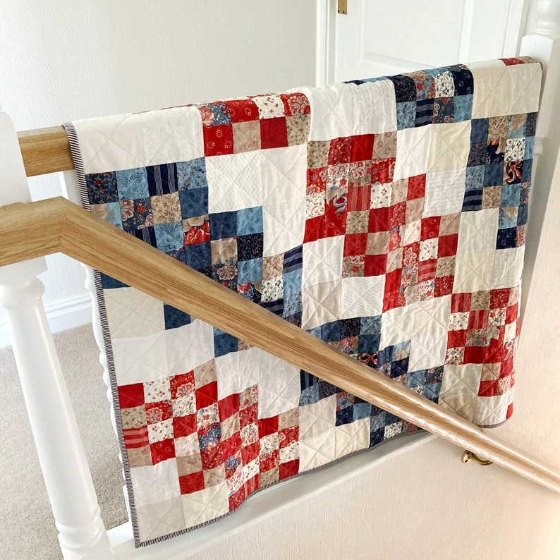 Jelly Roll Quilt: 4 Sizes PDF - Image 13