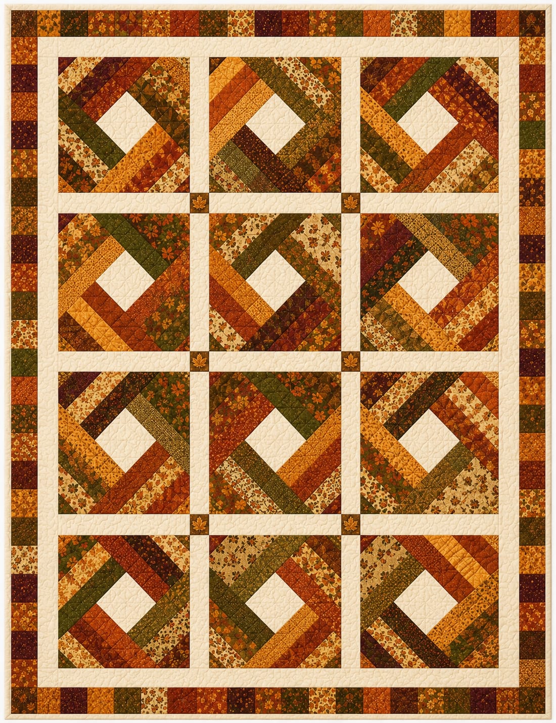 Diamond Log Cabin Quilt Pattern - Image 2
