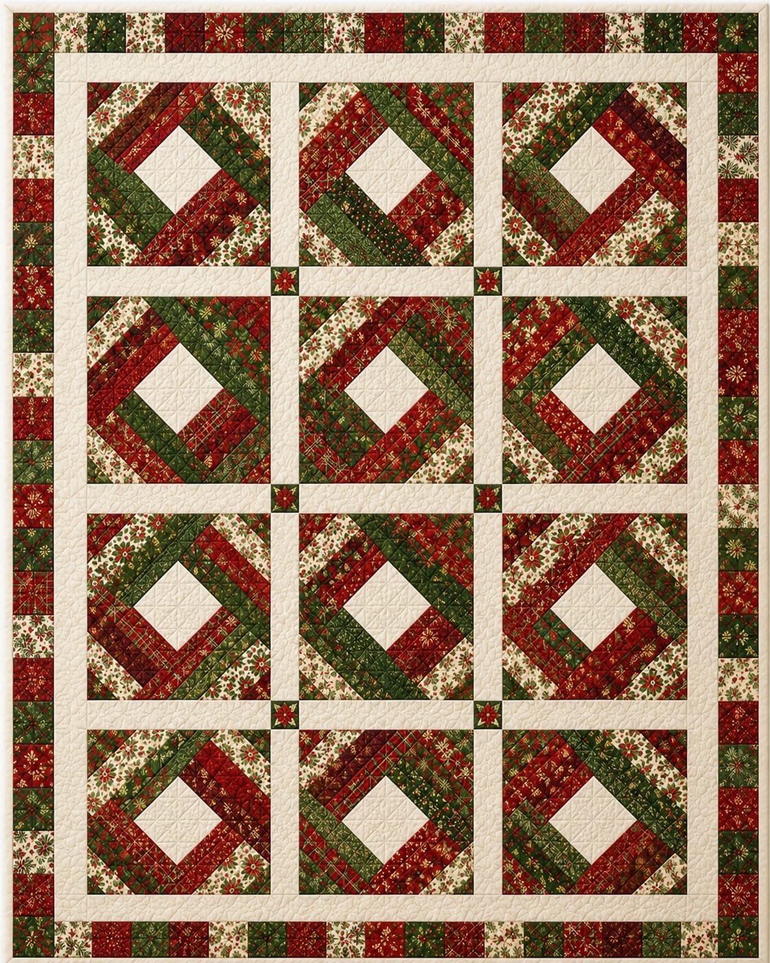 Diamond Log Cabin Quilt Pattern - Image 3