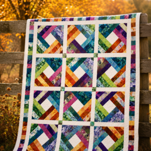 Diamond Log Cabin Quilt Pattern
