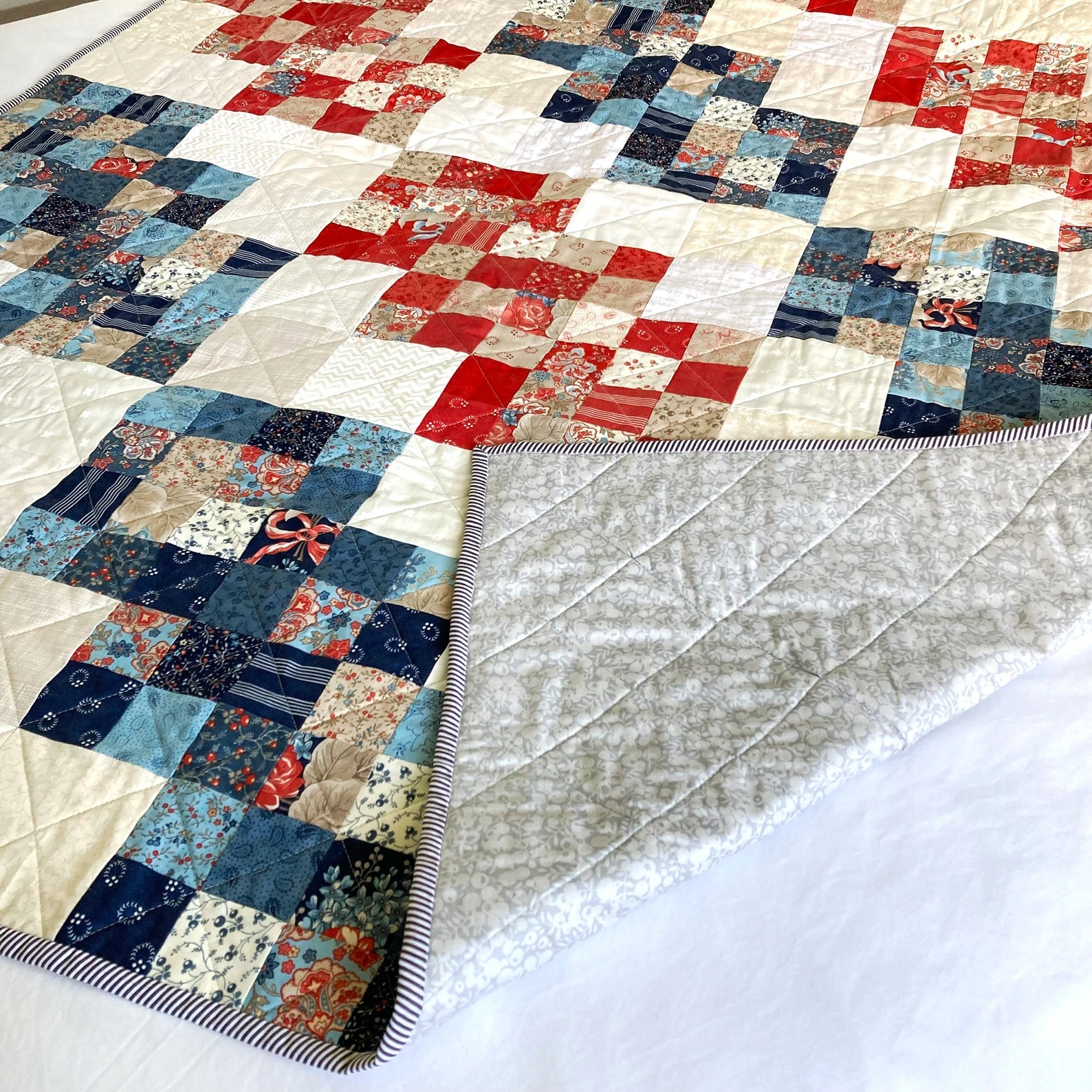 Jelly Roll Quilt: 4 Sizes PDF - Image 7